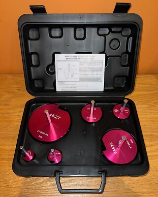 E-cowlboy 04529 for PPRK6 PVC Plastic Pipe Fitting Reamer 6pc Kit Fit 1/2  drill