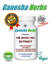FO-TI (He Shou Wu) Extract w/ Black pepper for Enhanced Absorption 90 capsules!