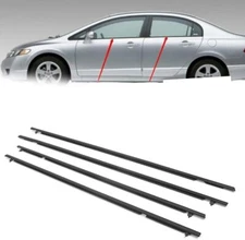 NEW Window Weatherstrips Moulding Trim Seal Belt For Honda Civic Sedan 2006-2011