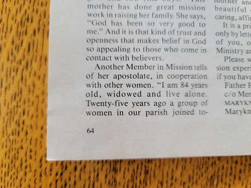 MARYKNOLL MAGAZINE January 1982 edition Religious Mission Articles Photos - Picture 6 of 11