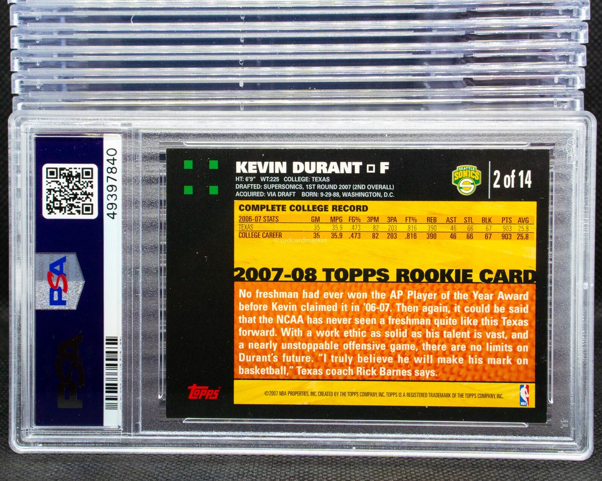 Kevin Durant Rookie Card Lot Detail - 2007 Topps Chrome #131