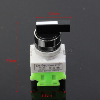 New Rotary Three Position Selector Switch Power Ignition LAY7-20X/3