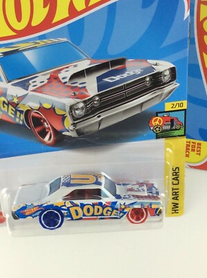 71 Dodge Charger Art Cars Gray / White recolors Lot of 2 #63 2022