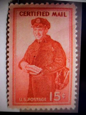 SCOTT # FA 1 CERTIFIED MAIL 15 CENT STAMP - MNH