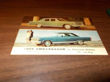 1966 AMC Ambassador Original Advertising Postcard