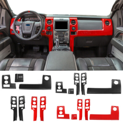  Interior Center Console Dashboard Panel Cover Trim For Ford F150 Raptor 2009-14