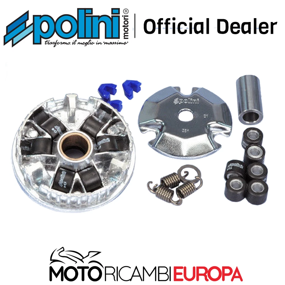Set Variateur POLINI Pour Minarelli Aprilia Sr 50 2T mod.94,95,96 H2O + Rouleau - Photo 2/4