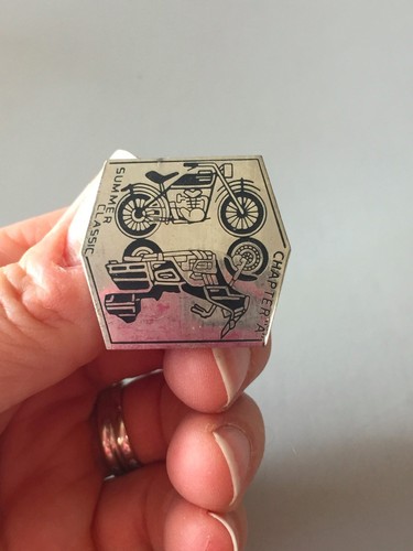 SUMMER CLASSIC MOTORCYCLE PIN, Chapter A pin, keepsake pin, souvenir pin - Picture 2 of 3