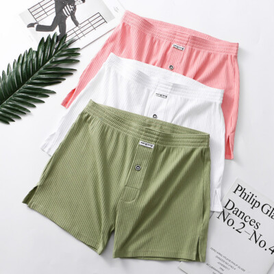 Männer lose Unterwäsche Threaded Pro Hosen Baumwolle Pyjamas Shorts Soft Casual