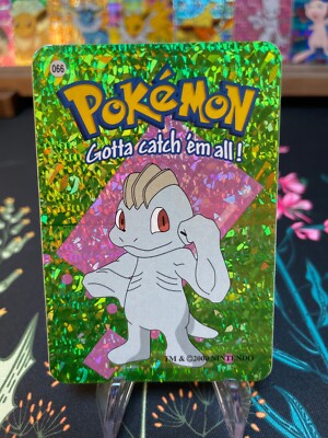 Machop #66 - Vintage Vending Machine Prism Sticker 2000 - Pokemon Card
