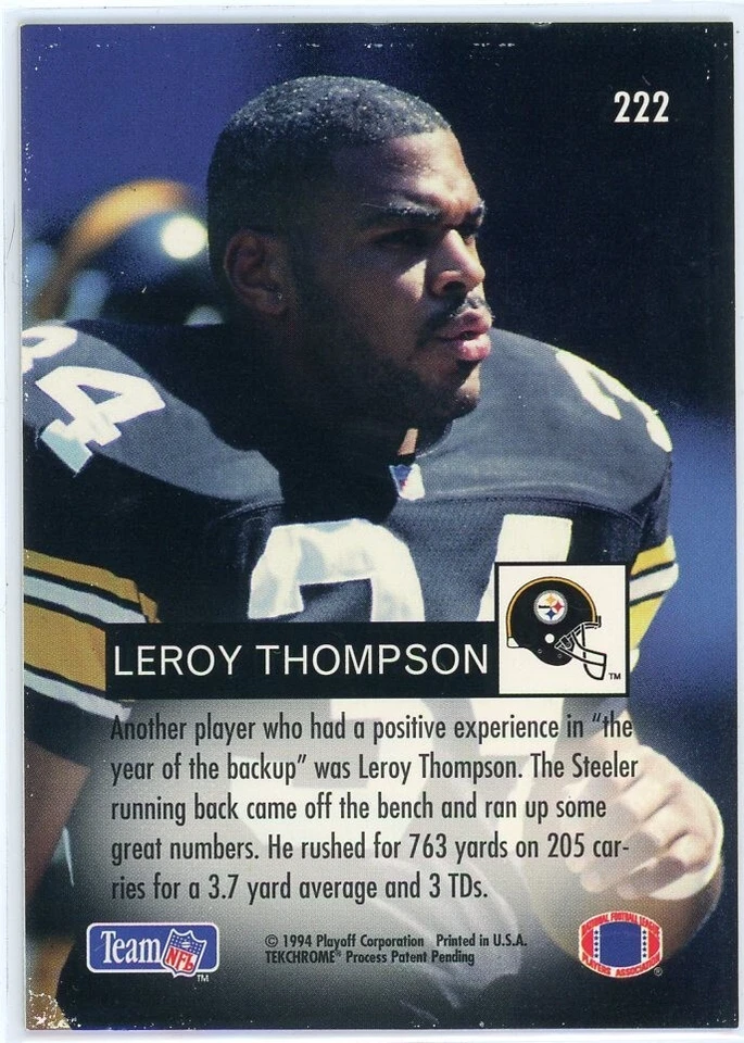 1994 playoff Leroy Thompson #222 - Image 2 of 2