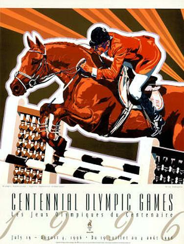 Atlanta 1996 Olympics EQUESTRIAN SHOW JUMPING Official 18x24 Event