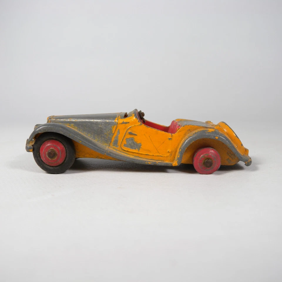DINKY TOYS MG MIDGET ENGLAND MECCANO MACCHININA MODELLINO AUTO D'EPOCA VINTAGE - Immagine 3 di 4