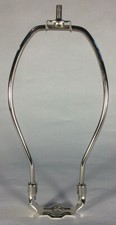 New 8" Heavy Duty Nickel Plated Lamp Harp Shade Holder With Base HAR42N