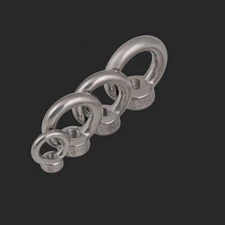 M3 M4-M24 Female Thread 304 Stainless Steel Marine Ring Shaped Lifting Eye Nuts