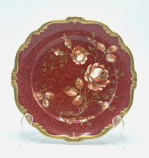 Rosenthal ZAUBERGARTEN Pompadour Hand Painted Gilt Floral Dessert Plate, WOW !