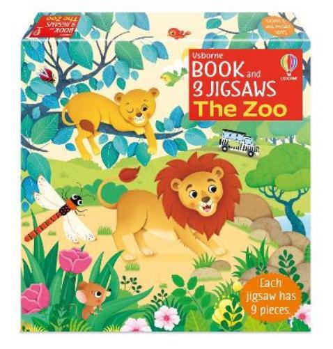 Sam Taplin Usborne Book and 3 Jigsaws: The Zoo (Tascabile) Book and 3 Jigsaws