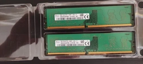 SK hynix 4GB RAM (2x2 GB) 1Rx16 PC4-2400T DDR4 DIMM HMA425U6AFR6N-UH Sys Pull - Image 2 of 3
