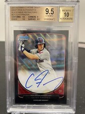 BGS 9.5 Jackson Clint FRAZIER Rookie AUTO 2013 BOWMAN CHROME BLACK WAVE /50 RC