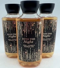 Bath & Body Works Into The Night Shower Gel 10 Oz x3 *OLD FORMULA LATHERS BETTER