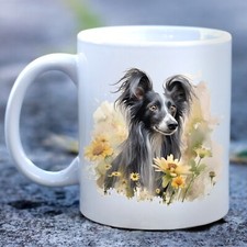 Pet Dog Mug, watercolour Chinese Crested - Ideal Gift