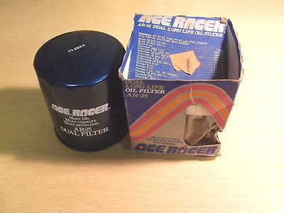 NEW ACE RACER OIL FILTER AR-25 FREE SHIPPING