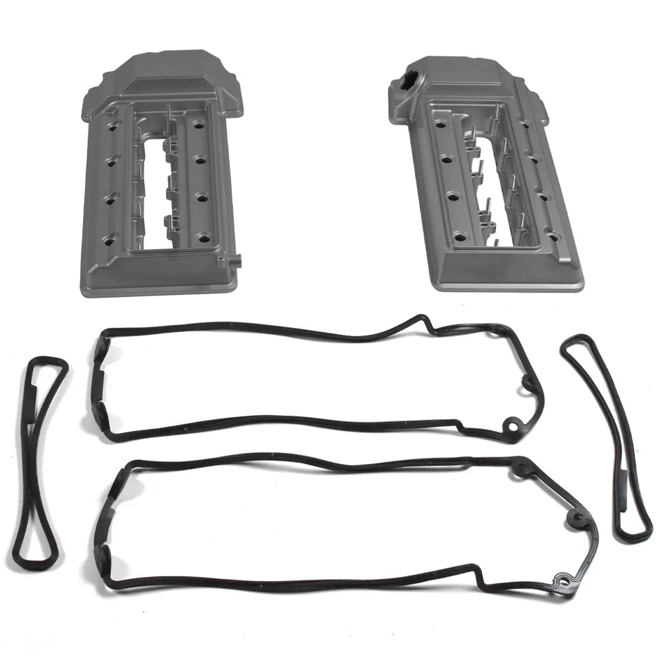 2x Engine Valve Cover For 1998-03 BMW 540i E39 & 1998-01 BMW 740i 740iL E38 4.4L - Image 2 of 4