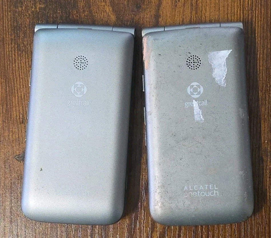 2 Unlocked Alcatel Jitterbug OneTouch, 4043S, Phone, Gray, Each Sold Separately - Image 4 of 4