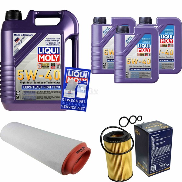 Inspektionskit Filter Liqui Moly ÖL 8L 5W-40 FüR Bmw 3Er E46 320D 318D E39 520D-image