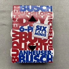 1991 BUDWEISER ANHEUSER BUSCH SIX PACK MINIS STEINS BUD LIGHT MICHELOB NIB