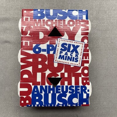 1991 BUDWEISER ANHEUSER BUSCH SIX PACK MINIS STEINS BUD LIGHT MICHELOB NIB