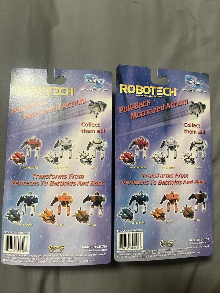 Robotech Morphers VERITECH Set Toynami 2001, Max, VF-1J And VF-1A Sealed - Image 3 of 4