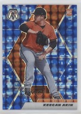 2021 Panini Mosaic Rookie Blue Camo Mosaic Prizm Keegan Akin #239 0nr3