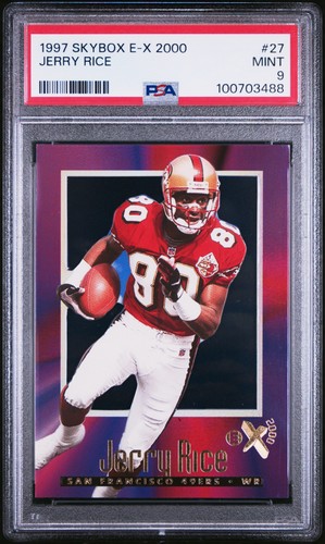 1997 SKYBOX E-X 2000 #27 JERRY RICE PSA 9