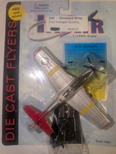 Wow Toyz 15007 1:100 Die Cast In Air P-51 Mustang #42 w/Stand & Data Card