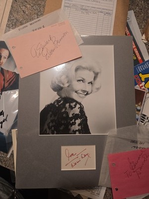 Doris Day Signed matted photo