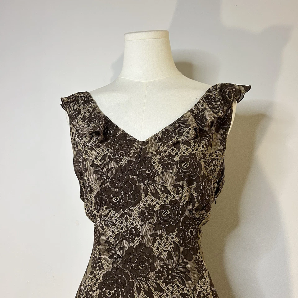 Vestido feminino Y2K Fairycore Coquette Soft Girl Earthy Ruffle 16 - Imagem 2 de 4