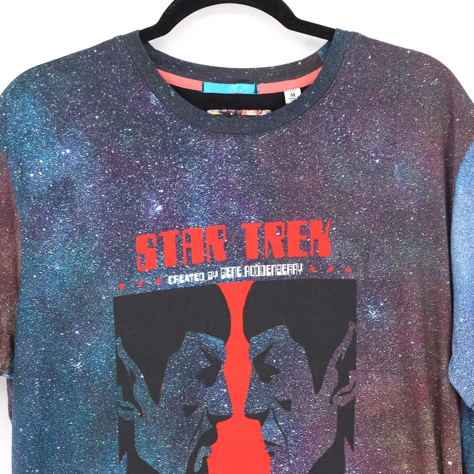Star Trek x Robert Graham Mirror Mirror Galaxy T Shirt Mens Size Medium - Image 2 of 4