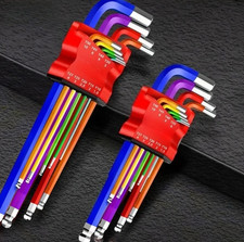 9pcs Ball End Hex Key Set Heavy Duty Allen Wr...