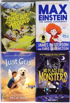 LOT OF 4 Young Adults Paperbacks NO PLACE FOR MONSTERS, JUST GUS, MAX EINSTEIN++