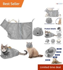 Cat Grooming Muzzle Mesh Bag Kitten Bath Restraint Breathable Adjustable