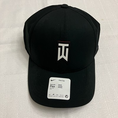 Nike TW Tiger Woods ADV Legacy Club Cap Hat FB6454 010 Black White