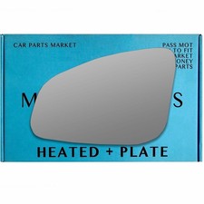 For BMW M3 M4 2014-2020 Left Passenger side wing mirror glass electric plate