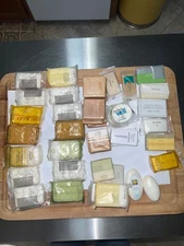 50 Assorted bath soaps different brands travel size massage soaps facial bars ne