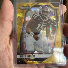 2025 Panini Prizm Draft Picks - Myles Garrett #197 Gold Ice Prizm