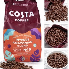 Costa Coffee Intense Amazonian Whole Beans No.5 Dark Roast 1000g 1kg
