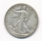 1939 D WALKING LIBERTY SILVER HALF DOLLAR