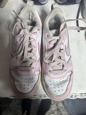 Nike 4y Pink White Sneakers Court Borough