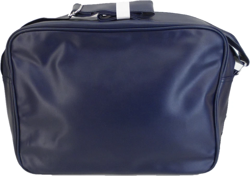 Lambretta Classic Retro White/Navy Messenger Bag - Image 4 of 4