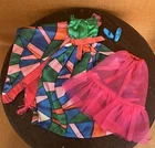 Gorgeous Vintage 1970s Mattel #1798 Rainbow Wraps Barbie Doll Outfit Complete
